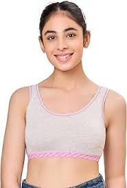 Buy MAROON Beginner Bra for Girls, Cotton Lycra Non-Padded Full Coverage  Seamless Beginners Non-Wired Bra Nikki-B_GR-2bra-8-9, Pack of 2 Activewear  Training Bra Combo for Teenagers. at Amazon.in