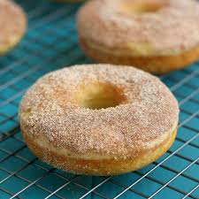 Healthier Baked Donuts Recipe Uses Greek Yogurt I Have Some Baking Right Now And Can T Wait To Tr Yogurt Recipes Greek Yogurt Recipes Cinnamon Sugar Donuts