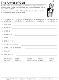 The Armor Of God Decoder Puzzle Armor Of God Bible Lessons For Kids Armor Of God Lesson