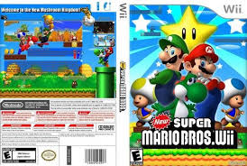 New Super Mario Bros Wii Custom Inside Wii Cover Miniaturas Letras