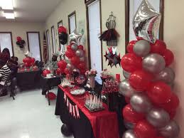 Black And Silver Party Decorations Ideas Ballooncolumns Dd4l Red Black Silver Silver Party Decorations Black Party Decorations Silver Party