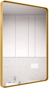 Maybe you would like to learn more about one of these? Amazon Com Wall Mirror For Bathroom Gold Metal Frame Wall Mounted Rectangular Bathroom Mirror 22 X 30 Decorative Wall Mirrors Glass Panel Rounded Corner Kitchen Dining