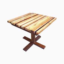 Auberge round dining table top and pedestal dining table base. Buy Custom Made Butcher Block Kitchen Table With Reclaimed Wood Pedestal Base Made To Order From The Strong Oaks Woodshop Custommade Com