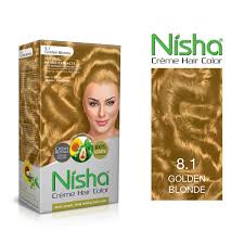 Been dying my hair for more than 30 years. Nisha 2x90ml 2x60gm 8 1 Golden Blonde Fashion Color Hair Color Corrector 300 Ml Pack Of 2 Buy Nisha 2x90ml 2x60gm 8 1 Golden Blonde Fashion Color Hair Color Corrector