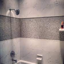 These borders, trims and accent tiles can seamlessly. Image Result For Penny Round Border In Shower Unique Bathroom Unique Bathroom Design Tile Bathroom