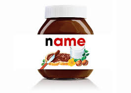 Nutella label printable mini jar 25 gr print party. Put Your Name On A Nutella Label By Kleodervishi Fiverr