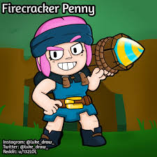 ‎brawl stars on the app store. Firecracker Penny Firecracker And Penny Looks Too Much Same And In Video From Clash Royale They Said The Firecracker Is Inspirated By Penny So I Make This Skin Brawlstars