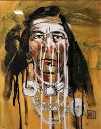 Todd White Artist Signed Hand Embellished Limited Edition Canvas  Giclee:"Warrior"