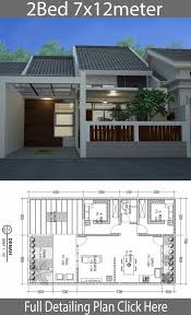 Minimalist Floor Design One Floor House 7x12m Home Design With Plansearch Small Modern House Plans Minimalist House Design Modern House Design