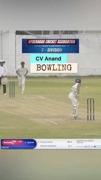 Bowling👆🏻, Today was the first match of our #cricket league season 26-27 A3 division one day leagues against #Hyderabad Districts . A slightly wet wicket with overcast conditions and the ball was ...