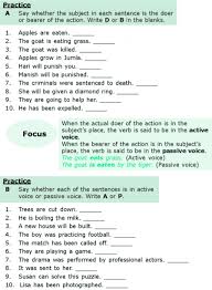 8th Grade Language Arts Worksheets Passive In 2020 Active And Passive Voice Grammar Lessons The Voice