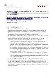 La tercera ola del coronavirus avanza en catalunya: Principales Preguntas Y Respuestas Sobre Las Restricciones De Actividades Debido A La Covid 19 En Catalunya Colegio Oficial De Medicos De Tarragona