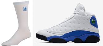 Jordan 13 Hyper Royal Socks Sneakerfits Com