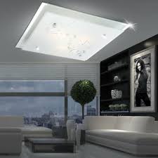 Wohn Steinen Dekor Mit Weiß Leuchte Led Ess Decken Eckig