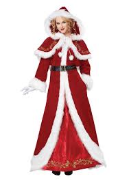 Deluxe Classic Mrs Claus Costume Costumes For Women Mrs Santa Claus Costume Mrs Claus Outfit