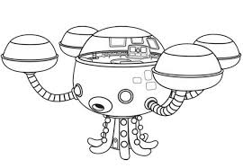Octopod The Octonauts Octopus Submarine Coloring Page Download Print Online Coloring Pag Coloring Pages Kids Printable Coloring Pages Online Coloring Pages