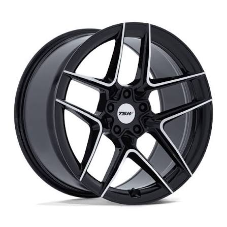 TW008SD20055738 - TSW TW008 SLIPSTREAM GLOSS SILVER W/ MACHINED FACE  20X10.5 5X112