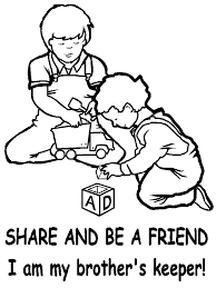 Plus, it's an easy way to celebrate each season or special holidays. Children Sharing Coloring Pages Coloring Home