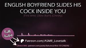 English Boyfriend slides his Cock inside You (first time) (AUDIO Porn for  women)