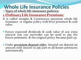 The american people seem to lean more to the term whole life today. Life Insurance Policies Whole Life Insurance Ppt Download