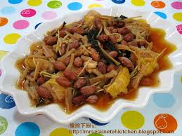 瑜玲下厨记 elaine teh 大头菜花生蒸鸡 cantonese food food chinese food