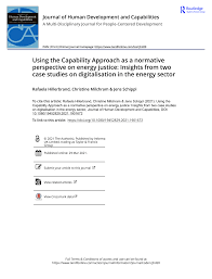 Forschungsgruppe „philosophie der technik, technikfolgenabschätzung und wissenschaft. Pdf Using The Capability Approach As A Normative Perspective On Energy Justice Insights From Two Case Studies On Digitalisation In The Energy Sector