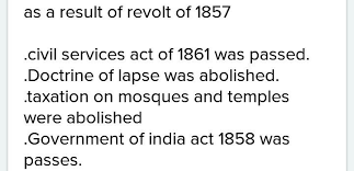 mention four important results of the sepoy mutiny - Brainly.in
