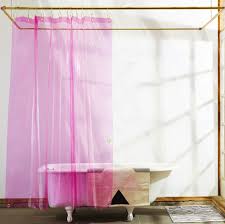 Sun Shower Clear Pink Non Toxic Liner Quiet Town Pink Shower Curtains Vinyl Shower Curtains Small Bathroom Decor
