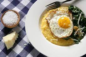 Polenta With Parmesan And Olive Oil Fried Eggs Recipe Recipe Recipes Fried Egg Recipes Polenta