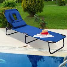 Free 2 Day Shipping Buy Costway Patio Foldable Chaise Lounge Chair Bed Outdoor Beach Campin Chaise Lounge Chair Outdoor Lounge Furniture Beach Chairs Portable
