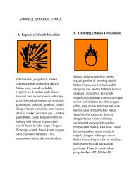 Bahan kimia yang diberi simbol flammable ini artinya memiliki sifat yang mudah terbakar. Doc Simbol Simbol Kimia Parody Pard Academia Edu