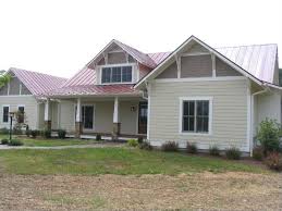 White House With Red Trim Red Metal Roof What Color For Siding Trim Building A Home Forum Red Roof House Red Roof Orange House