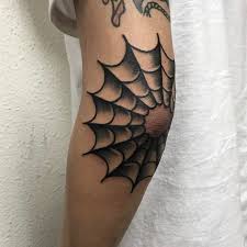 Each year the inmate was incarcerated, the image of the spider web grew by one strand. Spider Web Tattoo On Shoulder Spider Web Tattoo Elbow Meaning Spider Web Tattoo Elbow Spider Web Tattoo Web Tattoo