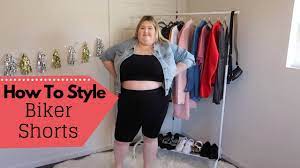 Wear bike shorts correctly with help from a. How To Style Biker Shorts Plus Size Youtube