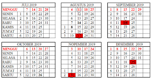 Printing tips for 2019 calendar. Kalender Juli 2019 Indonesia Auto Search Image