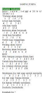 Endank Soekamti - Sampai Jumpa - Not Angka Terlengkap