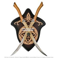 Check spelling or type a new query. 22 5 Dual Archer Legolas Fantasy Fighting Swords With Wooden Display Plaque