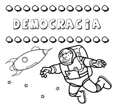 Imagenes de la democracia para dibujar imagui. Dibujo Con El Nombre Democracia Para Colorear Pintar E Imprimir