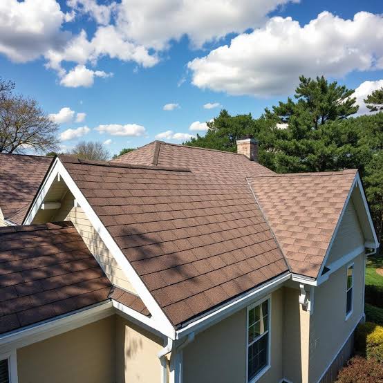 Residential roof designed for extreme weather performance., AI generated