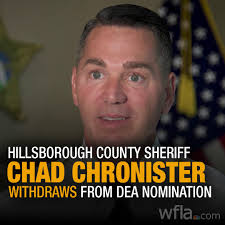 BREAKING Hillsborough County Sheriff Chad Chronister said he is withdrawing  from President-elect Donald Trump's nomination for DEA administrator. Read  more: https://bit.ly/3CUK923