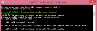 There Is No Tracking Information For The Current Branch Stack Overflow