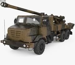 3d Model Of Caesar Self Propelled Howitzer In 2020 3d Model Military Vehicles Model