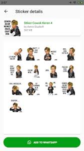 Biar lebih seru, begini cara download stiker whatsapp yang gemas dan lucu dengan aplikasi sticker.ly. Updated Stiker Cowok Ganteng Wastickerapps Pc Android App Download 2021
