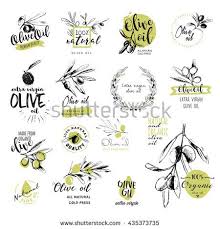 Set Of Hand Drawn Watercolor Stickers And Badges Of Olive Oil Vector Illustrations For Olive Oil Labels Packa How To Draw Hands Watercolor Stickers Olive Oil