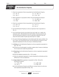 5 Distributive Property Worksheet Answers In 2020 Distributive Property 6th Grade Worksheets Kindergarten Skills
