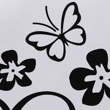 Fun decorative car window stickers. 2pcs Butterfly Flower Vinyl Car Graphics Window Sticker Decal Decor Alexnld Com