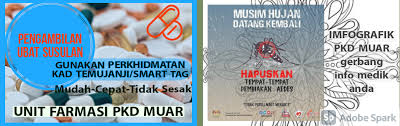 Alongside, helpful links regarding portal osc muar are also present. Pejabat Kesihatan Muar