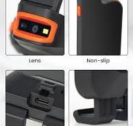 2D Wireless Barcode Scanner Bluetooth Clip-on Scanner Back ...