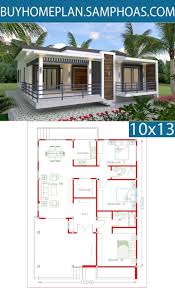 Sketchup Home Design Plan 10x13m With 3 Bedrooms Samphoas Com Newhousekitchendesigns House Design Home Design Plan Bungalow House Design