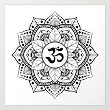 A Mandala With The Om Symbol At The Center Much Spiritual Simple Mandala Tattoo Hindu Art Patterns Mandala Tattoo Design